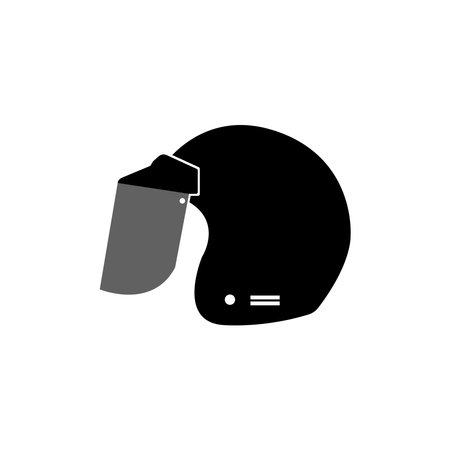 Helmet simple vector icon illustration designのイラスト素材