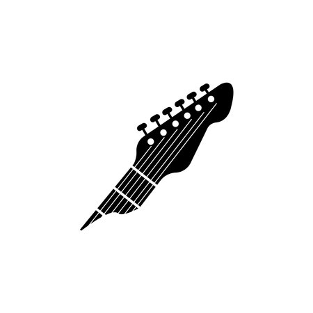 Guitar logo template vector icon illustration designのイラスト素材