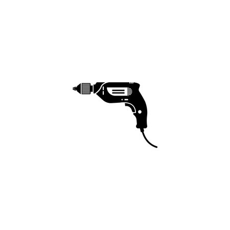 Drill tool icon vector illustration,construction icon and background.のイラスト素材