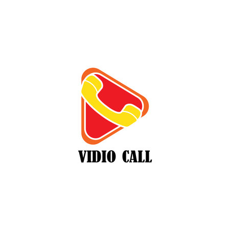 Abstract flat design simple vector ringing phone icon. Telephone symbol isolated on a white background illustrationのイラスト素材