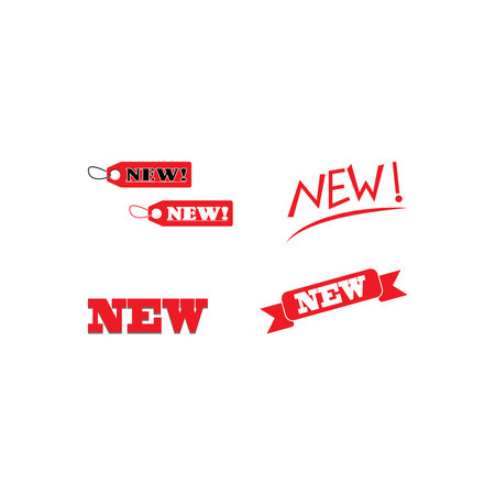 sign of new, banner vector concept illustration designのイラスト素材
