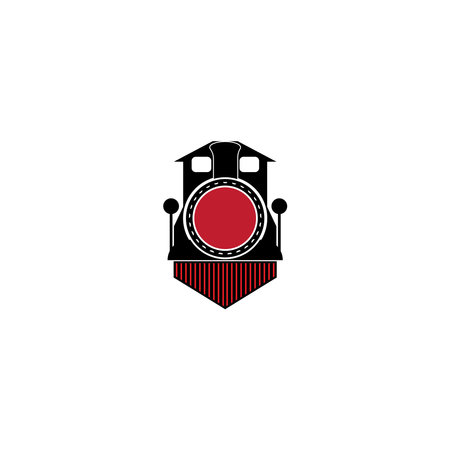 Railway  icon vector illustration logo design background.のイラスト素材