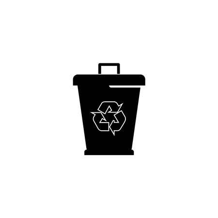 Trash bin logo icon vector template designのイラスト素材