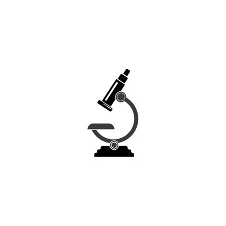 Microscope icon vector, logo design illustration and Medical.のイラスト素材