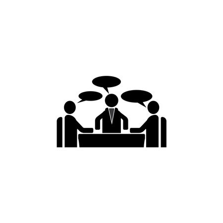 Set of teamwork and leadership business man logo template vector icon illustration designのイラスト素材
