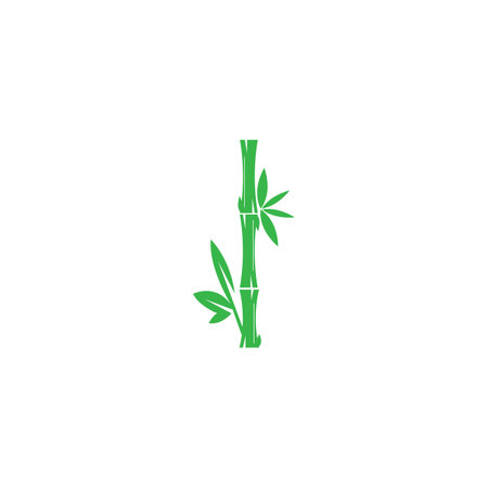 Bamboo logo vector icon illustration designのイラスト素材