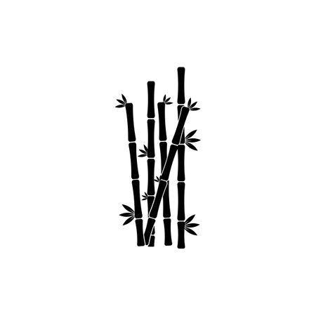 Bamboo logo vector icon illustration designのイラスト素材