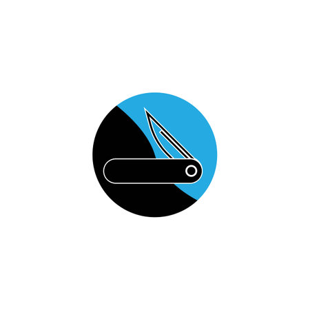 cutter knife - stationery icon vector design templateのイラスト素材