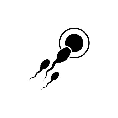 Sperm  Spermatozoa vector logo icon illustration designのイラスト素材