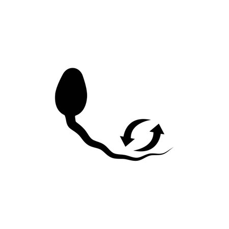 Sperm  Spermatozoa vector logo icon illustration design