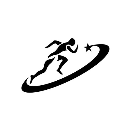 running icon. vector illustration symbol design.のイラスト素材