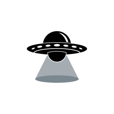UFO vector logo template illustration designのイラスト素材