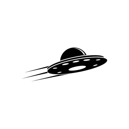 UFO vector logo template illustration designのイラスト素材