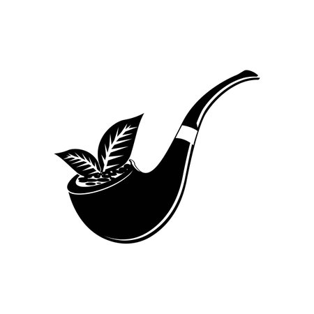 smoking pipe icon logo vector design templateのイラスト素材