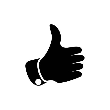 Like thumb icon logo, vector design illustrationのイラスト素材