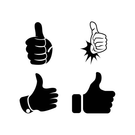 Like thumb icon logo, vector design illustrationのイラスト素材