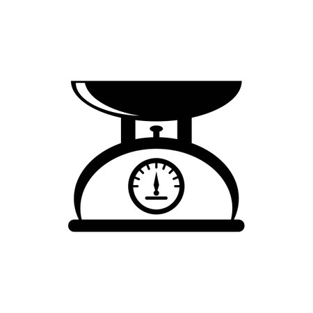 weighing vector icon illustration template designのイラスト素材