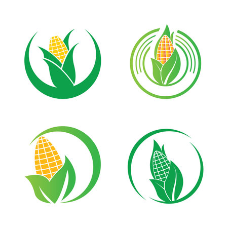 Corn icon vector illustration logo designのイラスト素材