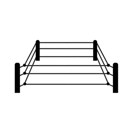 Boxing ring logo,icon vector illustration designのイラスト素材