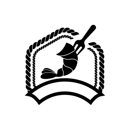 Shrimp logo icon vector illustration designのイラスト素材