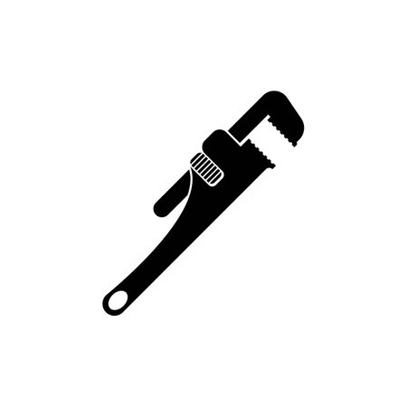 pipe wrench icon vector illustration symbol designのイラスト素材