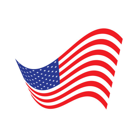 American flag icon,vector illustration symbol design.のイラスト素材
