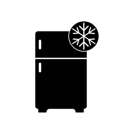 Refrigerator icon, logo isolated on white backgroundのイラスト素材