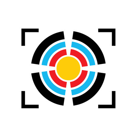 Gun target icon vector illustration template designのイラスト素材