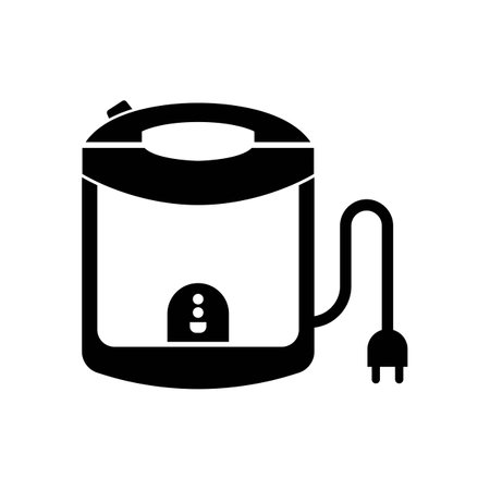 rice cooker icon vector illustration logo templateのイラスト素材