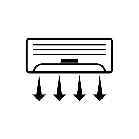 Air conditioning logo illustration isolated vector sign symbolのイラスト素材