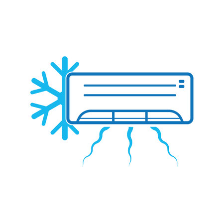 Air conditioning logo illustration isolated vector sign symbolのイラスト素材