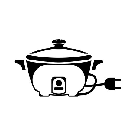 rice cooker icon vector illustration logo templateのイラスト素材