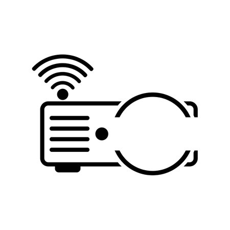 Modern projector machine. icon vector illustration designのイラスト素材