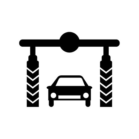 gate or toll road icon,illustration design templateのイラスト素材