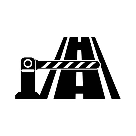 gate or toll road icon,illustration design templateのイラスト素材