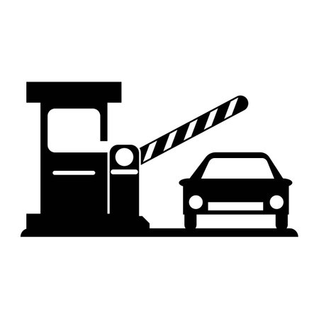 gate or toll road icon,illustration design templateのイラスト素材