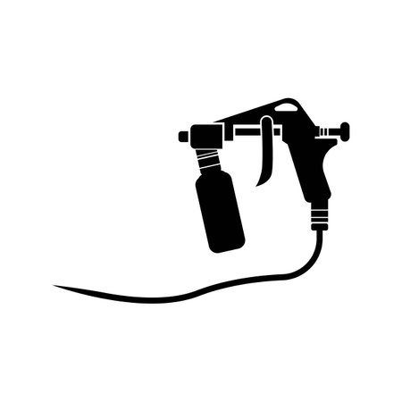 spray gun, icon logo vector illustration designのイラスト素材