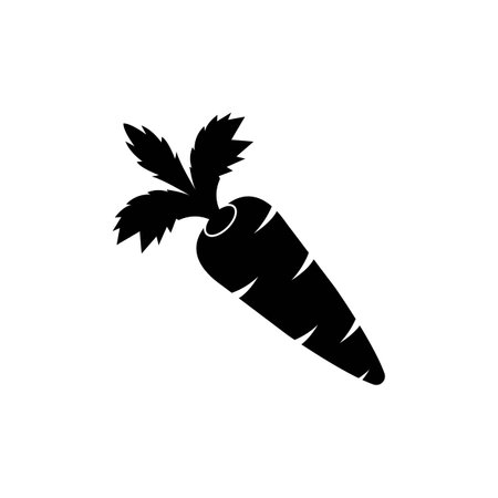 Fresh carrot vegetable icon,logo vector illustration design template.のイラスト素材