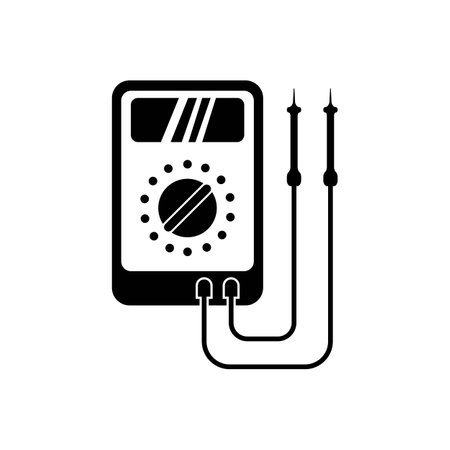 Voltage tester icon, vector illustration design templateのイラスト素材