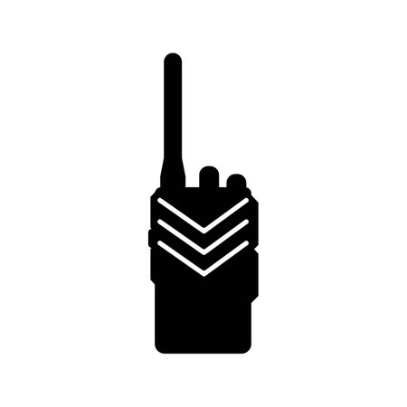 Handheld transceiver icon, vector illustration design templateのイラスト素材
