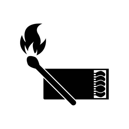 Matchstick symbol,icon vector illustration design template.のイラスト素材