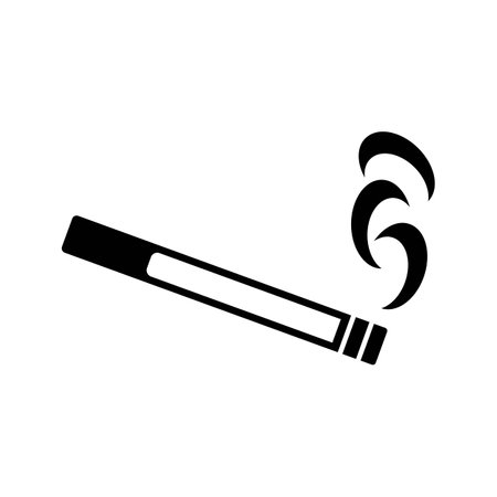 Cigarette place and no smoking symbol,icon vector illustration design template.のイラスト素材
