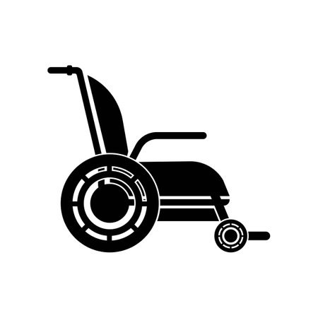 Simple wheelchair symbol icon,illustration design template.のイラスト素材