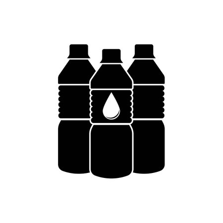 Drink bottle icon,illustration design template.のイラスト素材