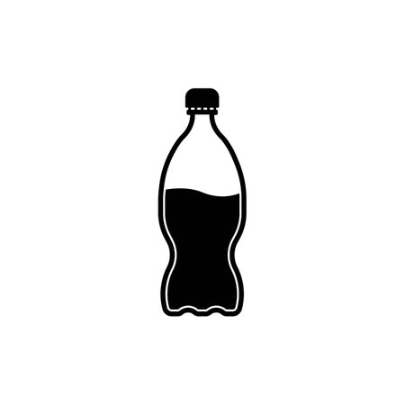Drink bottle icon,illustration design template.のイラスト素材