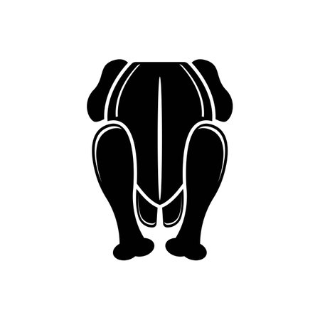 Fried chicken symbol simple icon, illustration design template.のイラスト素材