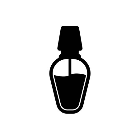 Nail polish symbol icon,illustration design template.のイラスト素材