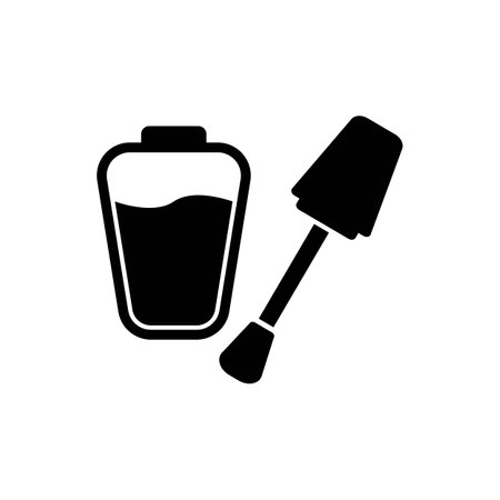 Nail polish symbol icon,illustration design template.のイラスト素材