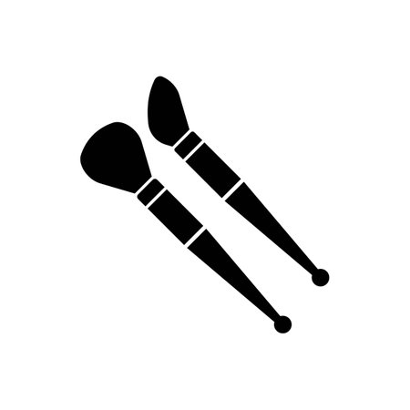 make up brush icon symbol,illustration design template.のイラスト素材