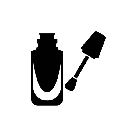 Nail polish symbol icon,illustration design template.のイラスト素材